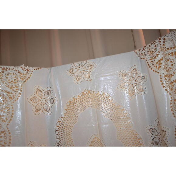 Vintage Tablecloth Vinyl Crochet New in Package 1970s - Picture 7 of 7